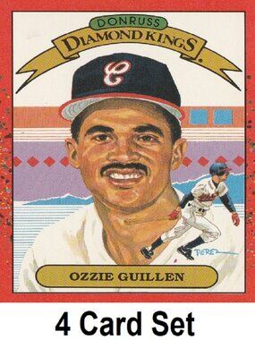 Ozzie Guillen Baseball Card Collection